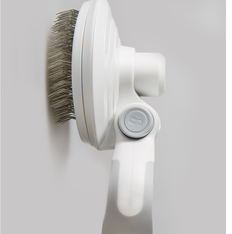 Self-Cleaning Pet Slicker Brush – Steel Wire Grooming Tool