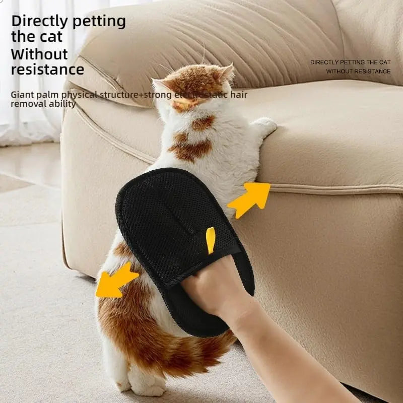 Revolutionary Pet Hair Removal Glove – Effortlessly Capture Loose Fur from Cats & Dogs!