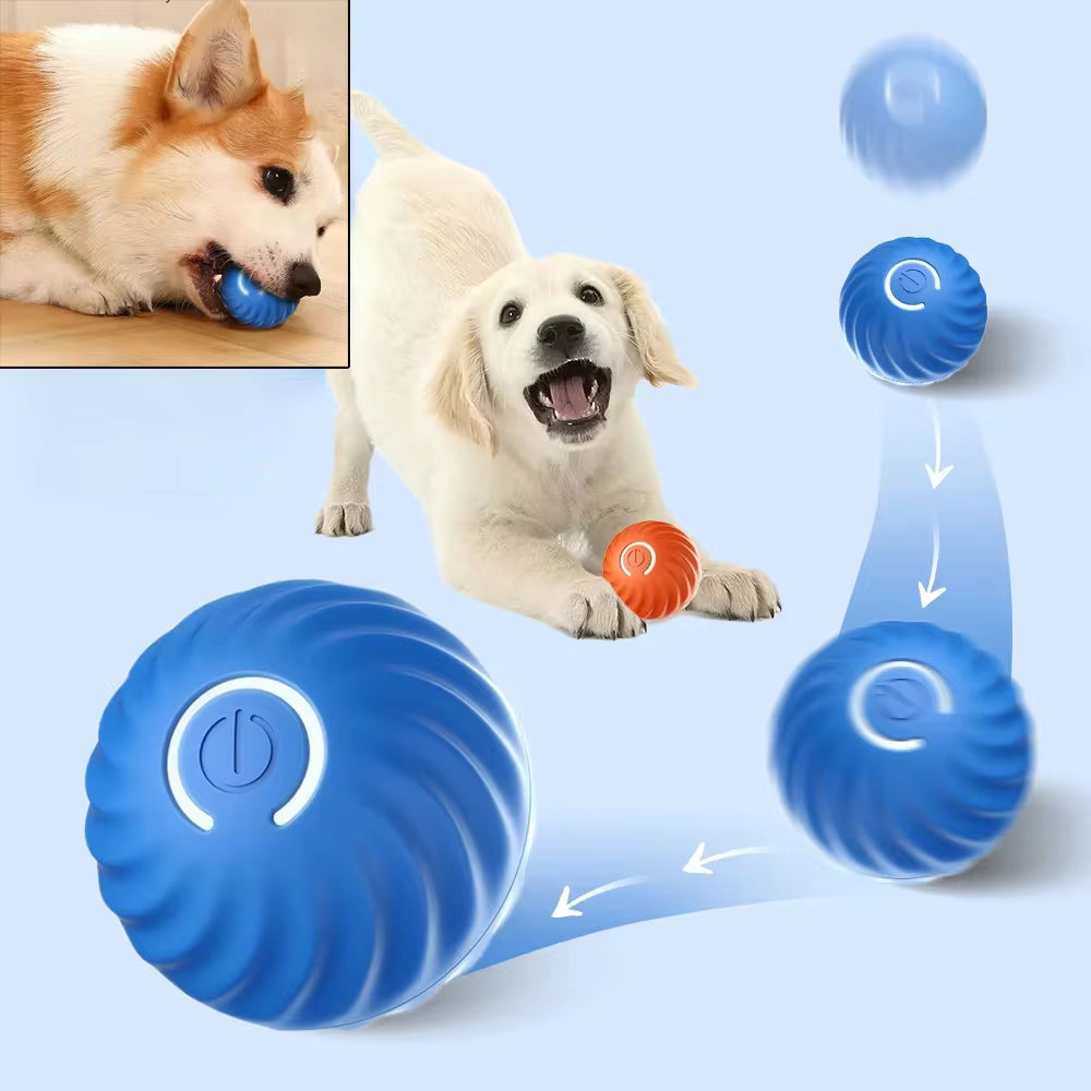 Interactive Rechargeable Dog Toy Ball - Bouncing & Rolling Chew Toy for Endless Fun!