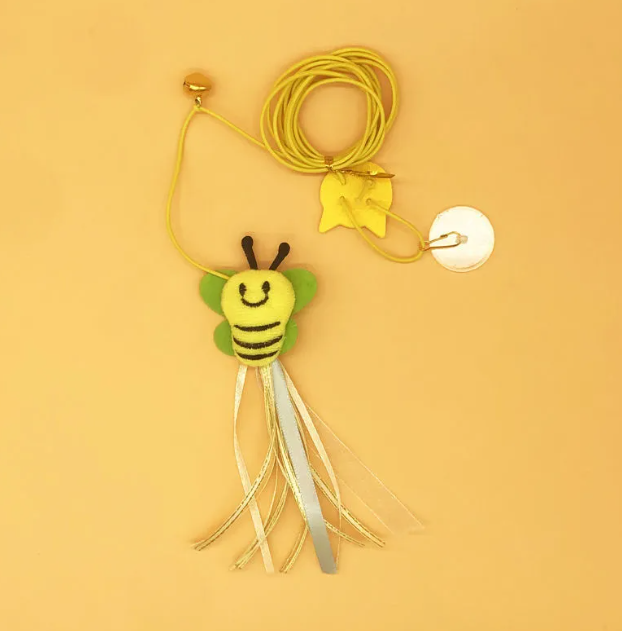 Feather & Bell Cat Teaser Wand Toy – Interactive Play