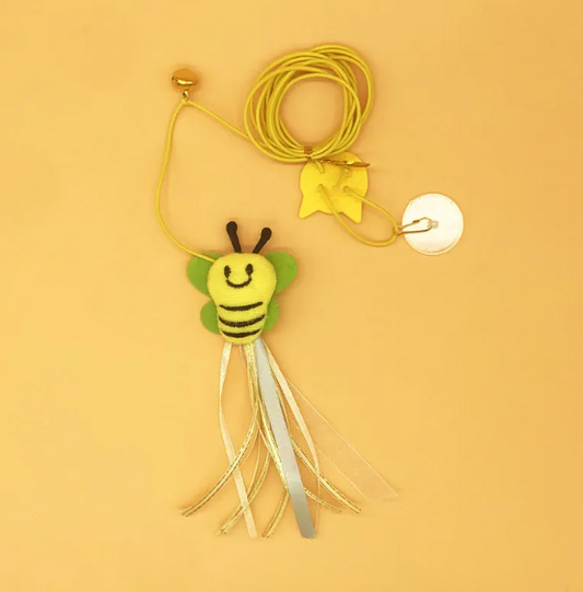 Feather & Bell Cat Teaser Wand Toy – Interactive Play
