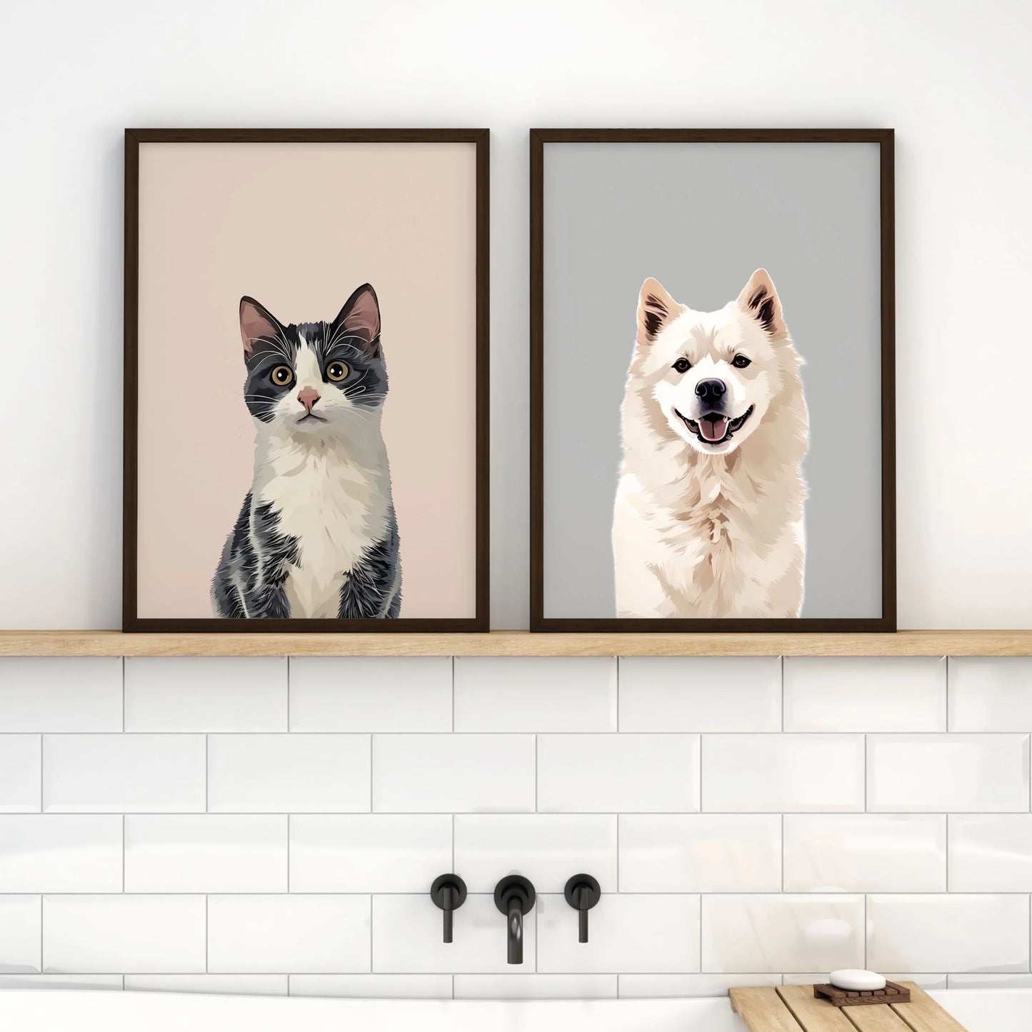 Customizable Pet Portrait - Cherish Your Furry Friend with a Unique Photo and Name!