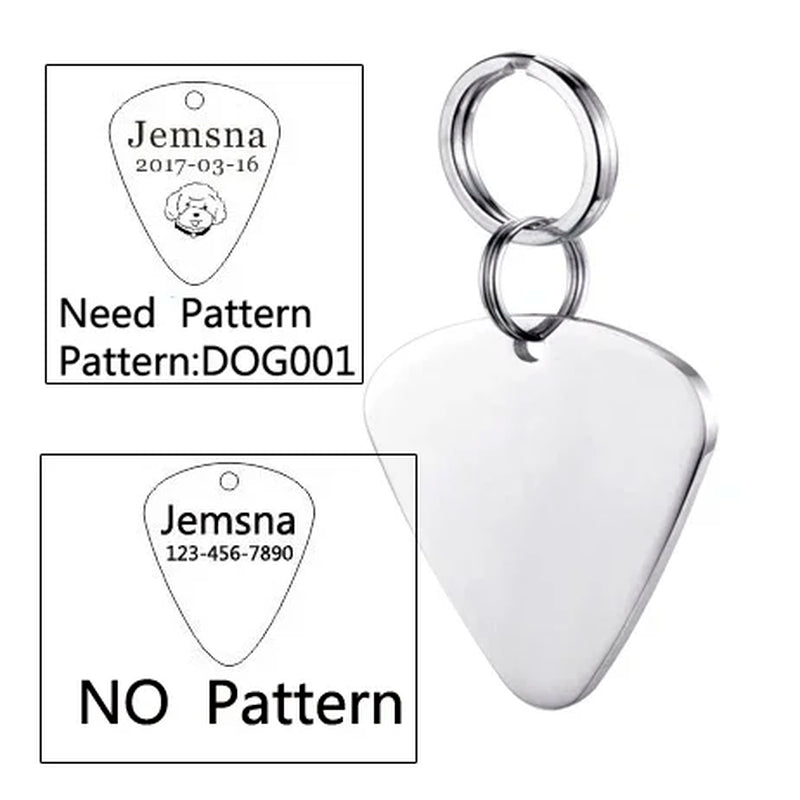 Custom Engraved Dog ID Tag - Personalized Name Pendant for Collars, Harnesses & Leashes