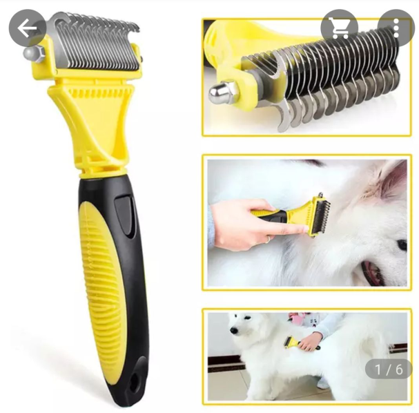 Double-Sided Dematting Brush – Stainless Steel Pet Comb