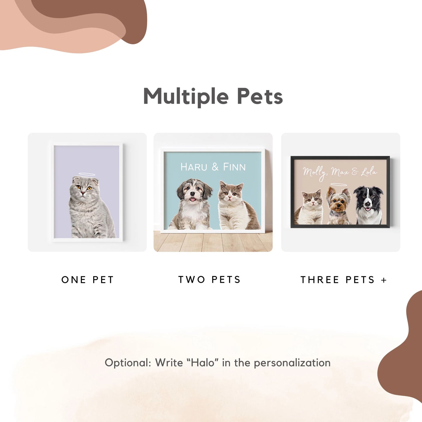 Customizable Pet Portrait - Cherish Your Furry Friend with a Unique Photo and Name!