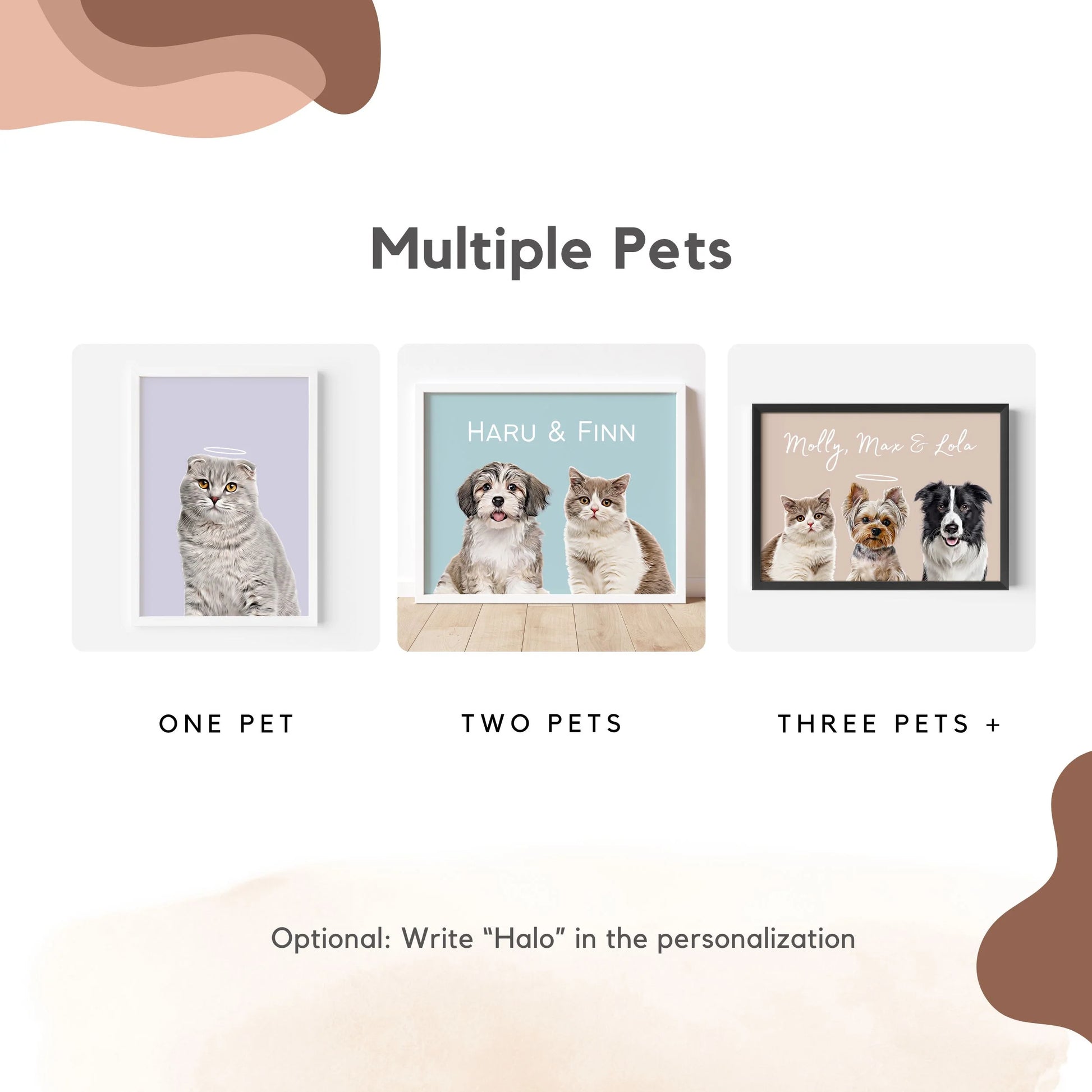 Customizable Pet Portrait - Cherish Your Furry Friend with a Unique Photo and Name!