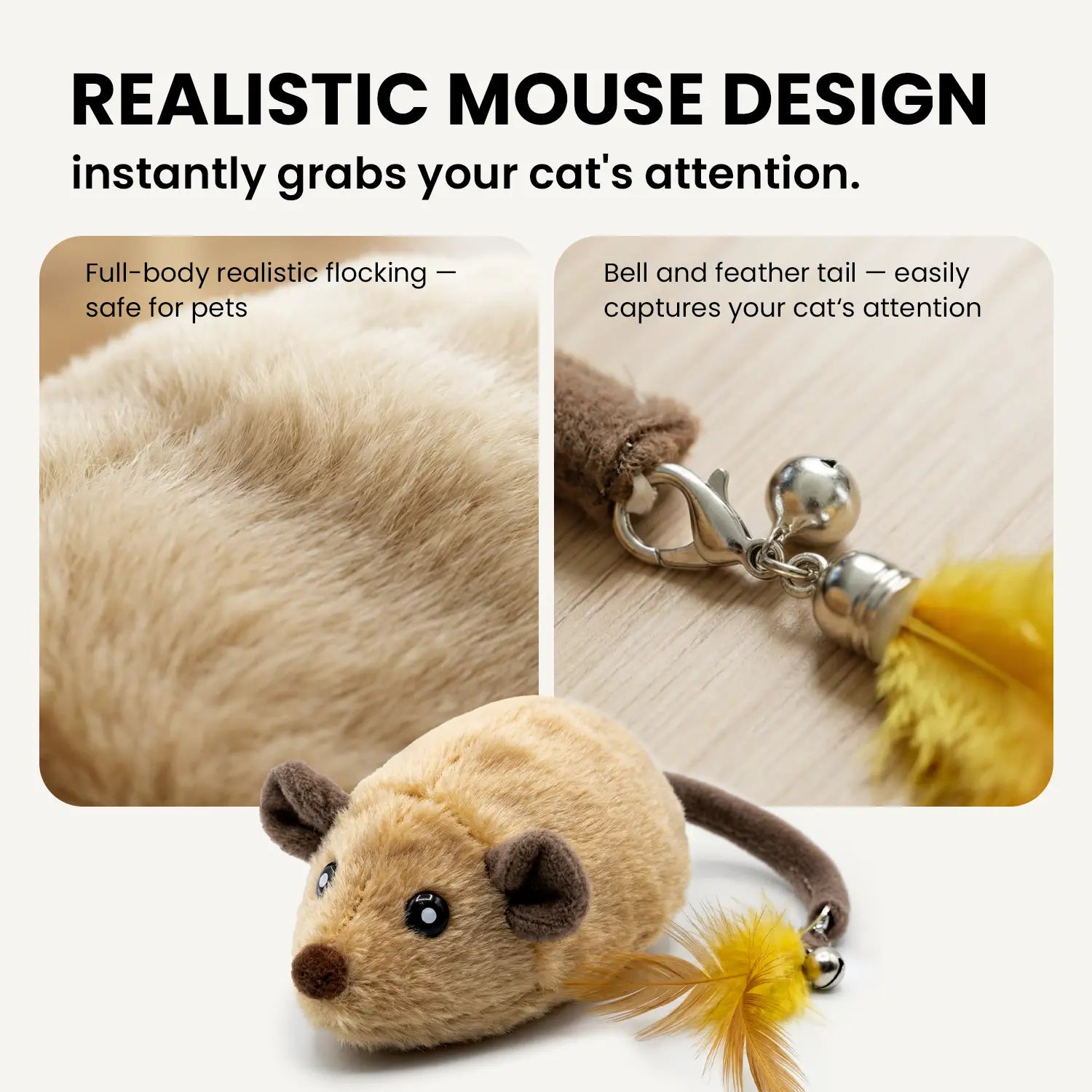 Interactive USB Rechargeable Electric Cat Toy – Engaging Random Movement Mouse for Active Indoor Fun