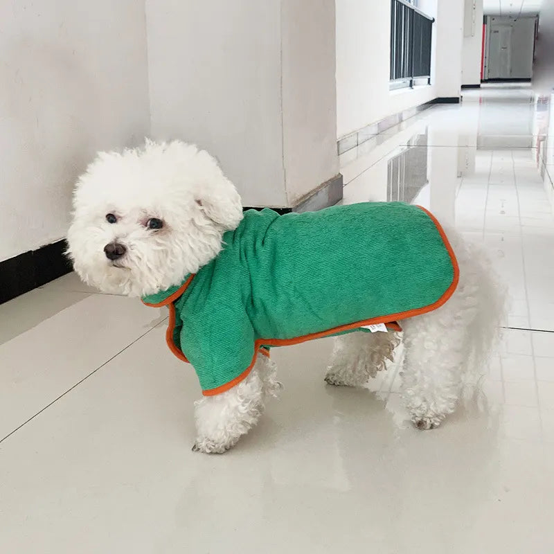 Pet Bathrobe & Fast-Drying Towel – Soft Microfiber