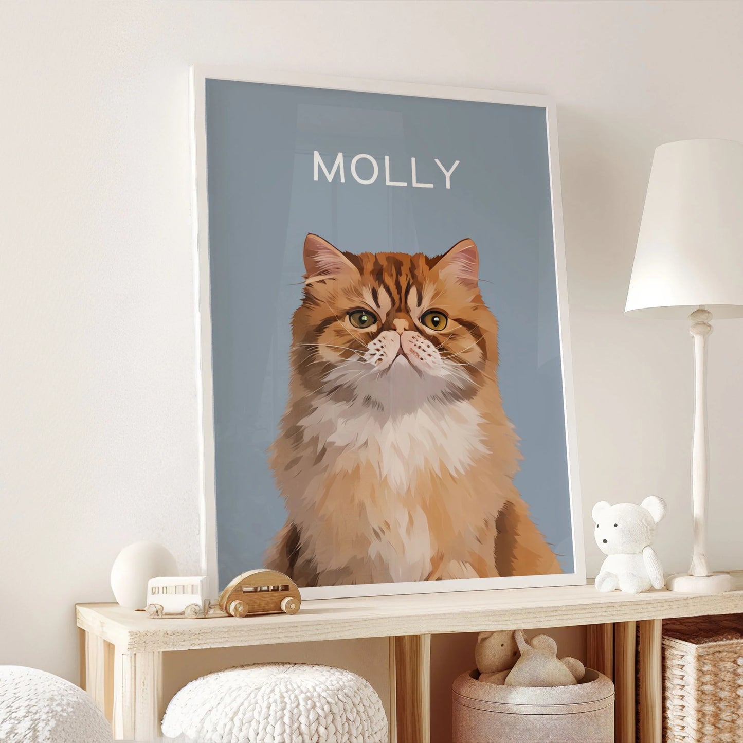 Customizable Pet Portrait - Cherish Your Furry Friend with a Unique Photo and Name!