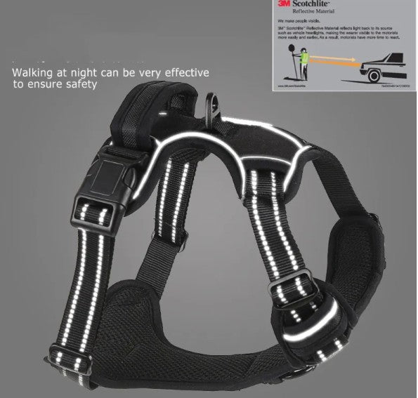Adjustable Pet Harness Vest – Comfortable & Secure