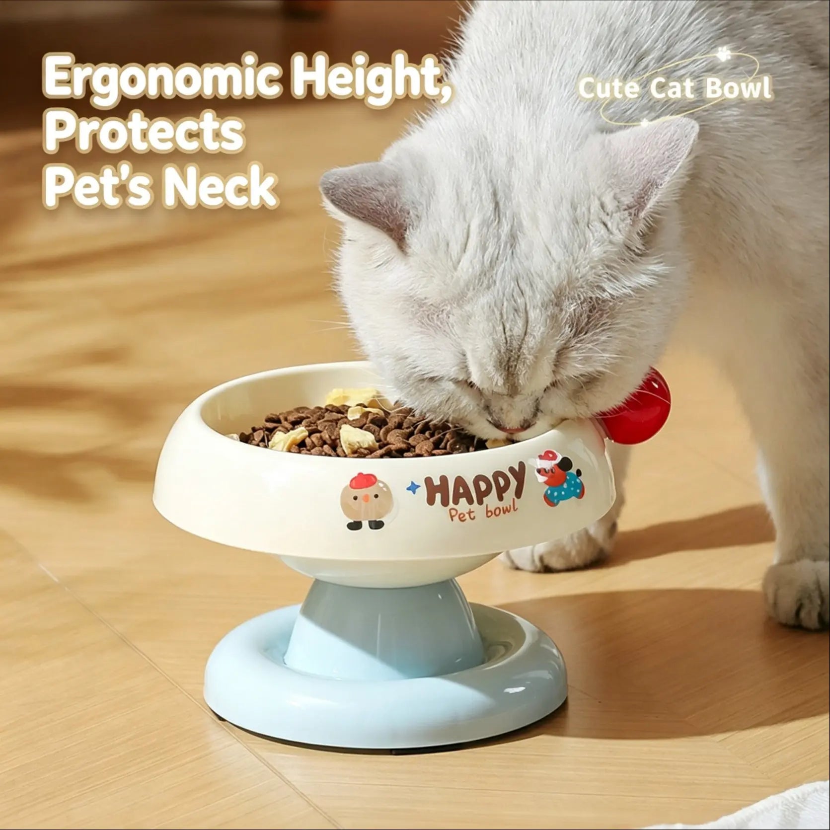 Stylish Premium Stainless Steel Pet Bowl - Anti-Slip, Easy to Clean, with Removable Liner & Blackhead Prevention - Available in 3 Chic Colors