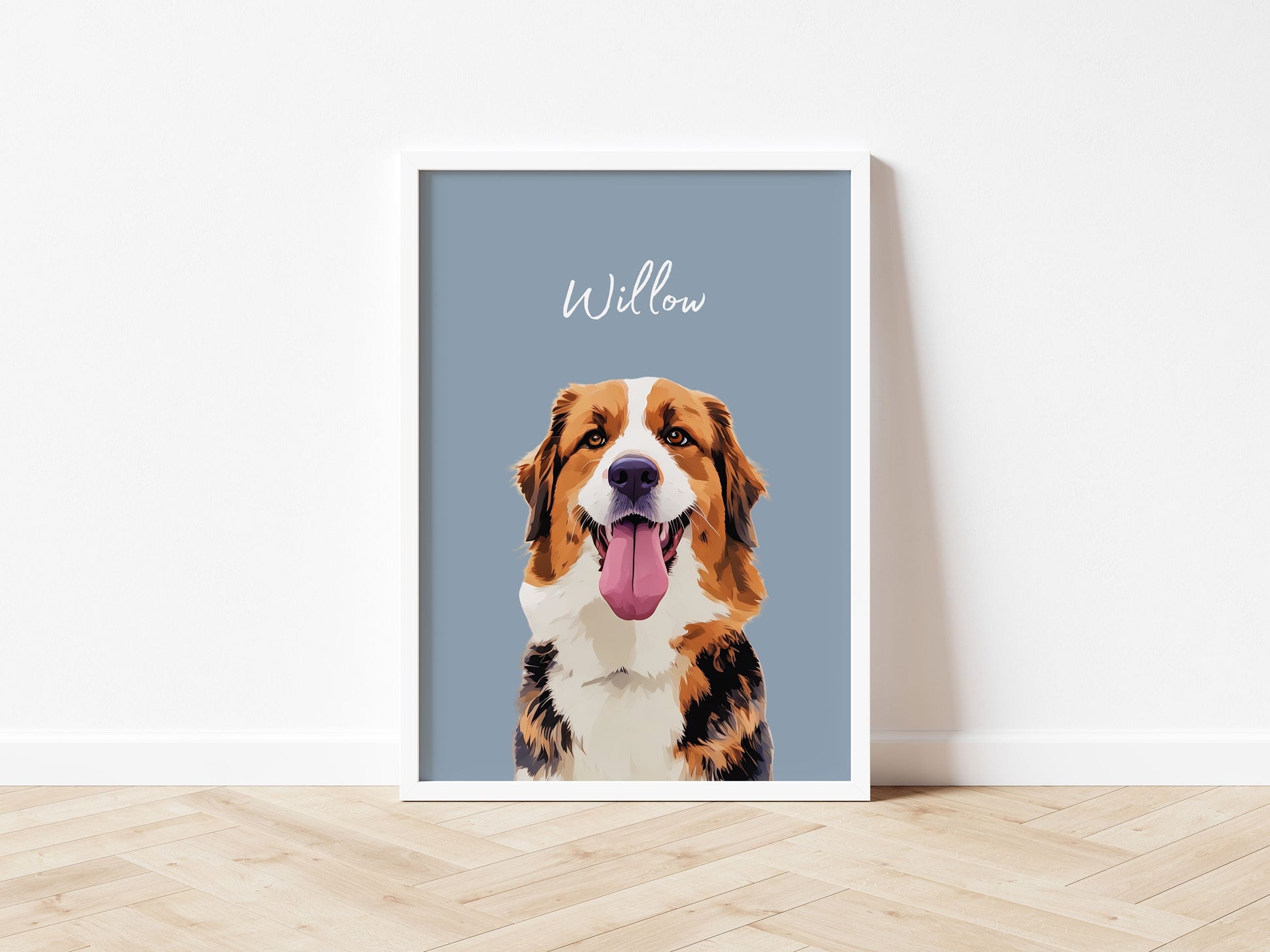 Customizable Pet Portrait - Cherish Your Furry Friend with a Unique Photo and Name!
