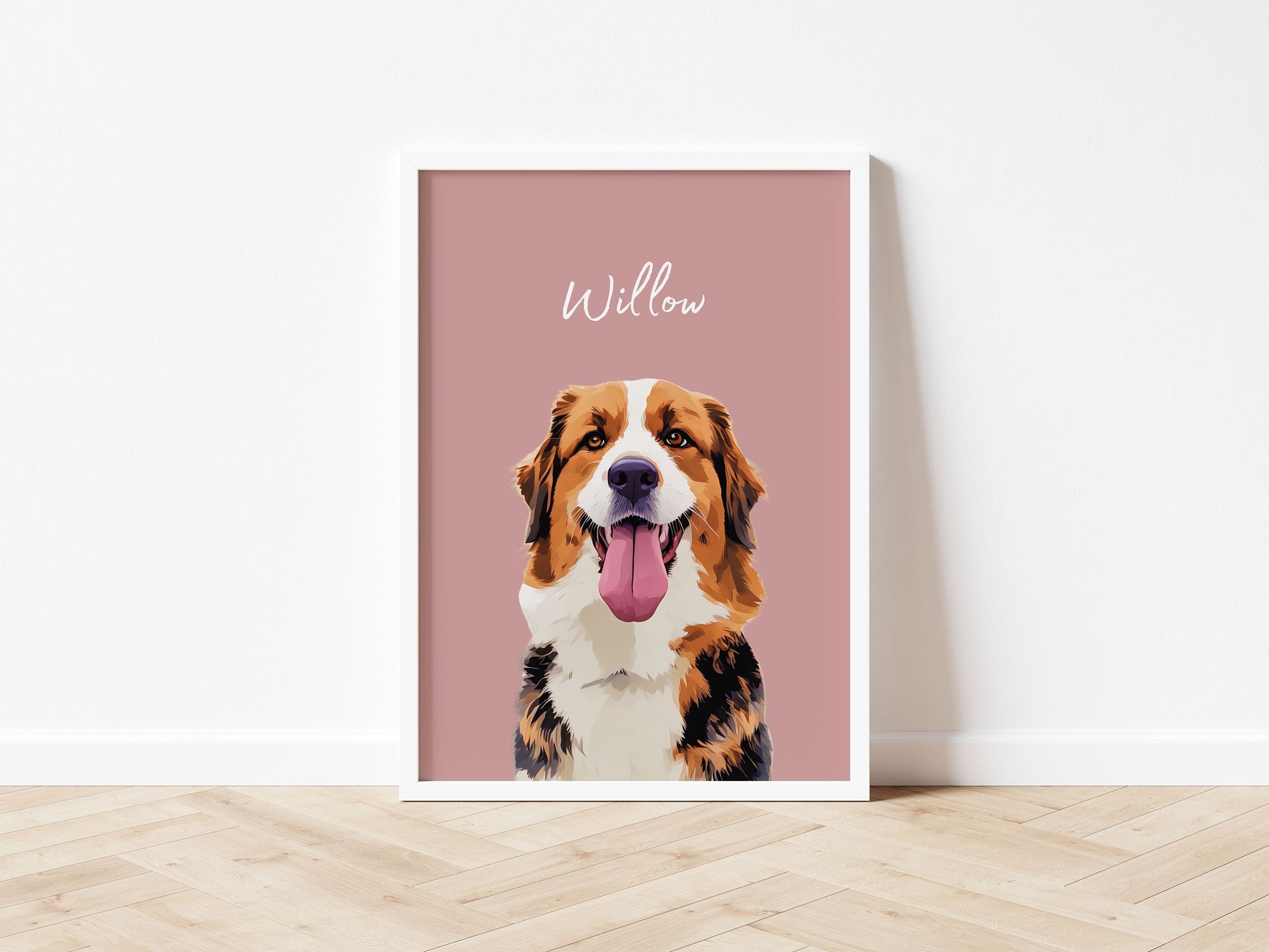 Customizable Pet Portrait - Cherish Your Furry Friend with a Unique Photo and Name!