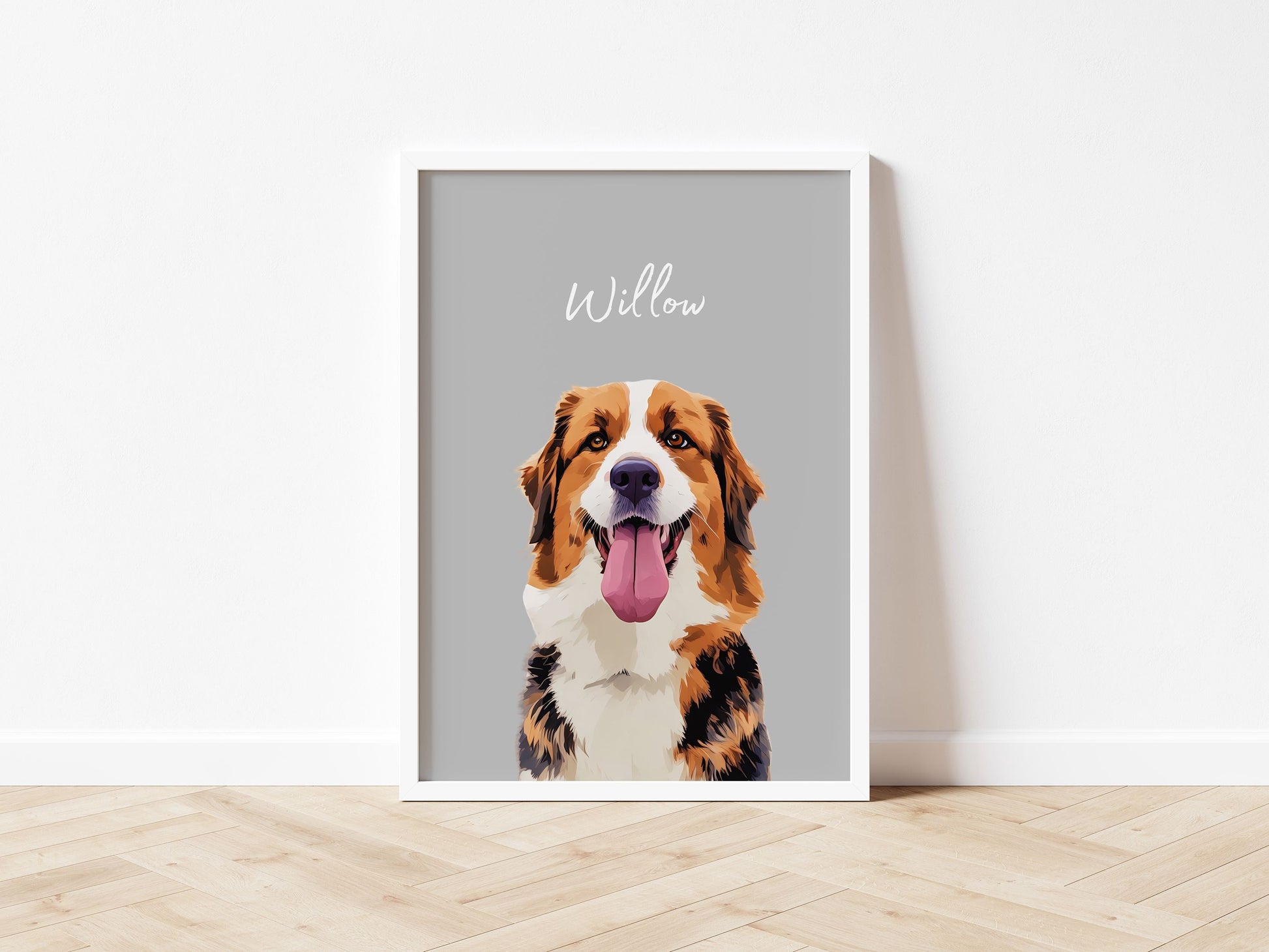 Customizable Pet Portrait - Cherish Your Furry Friend with a Unique Photo and Name!