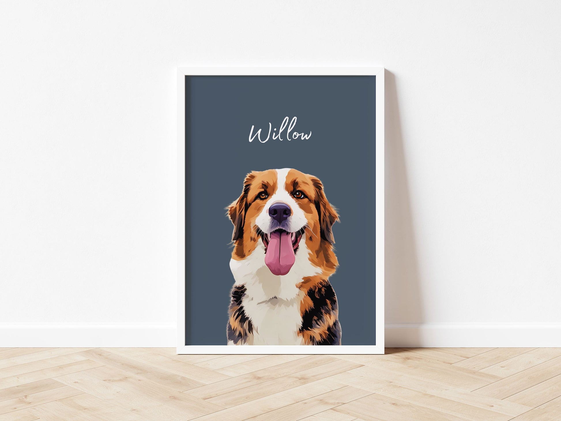 Customizable Pet Portrait - Cherish Your Furry Friend with a Unique Photo and Name!