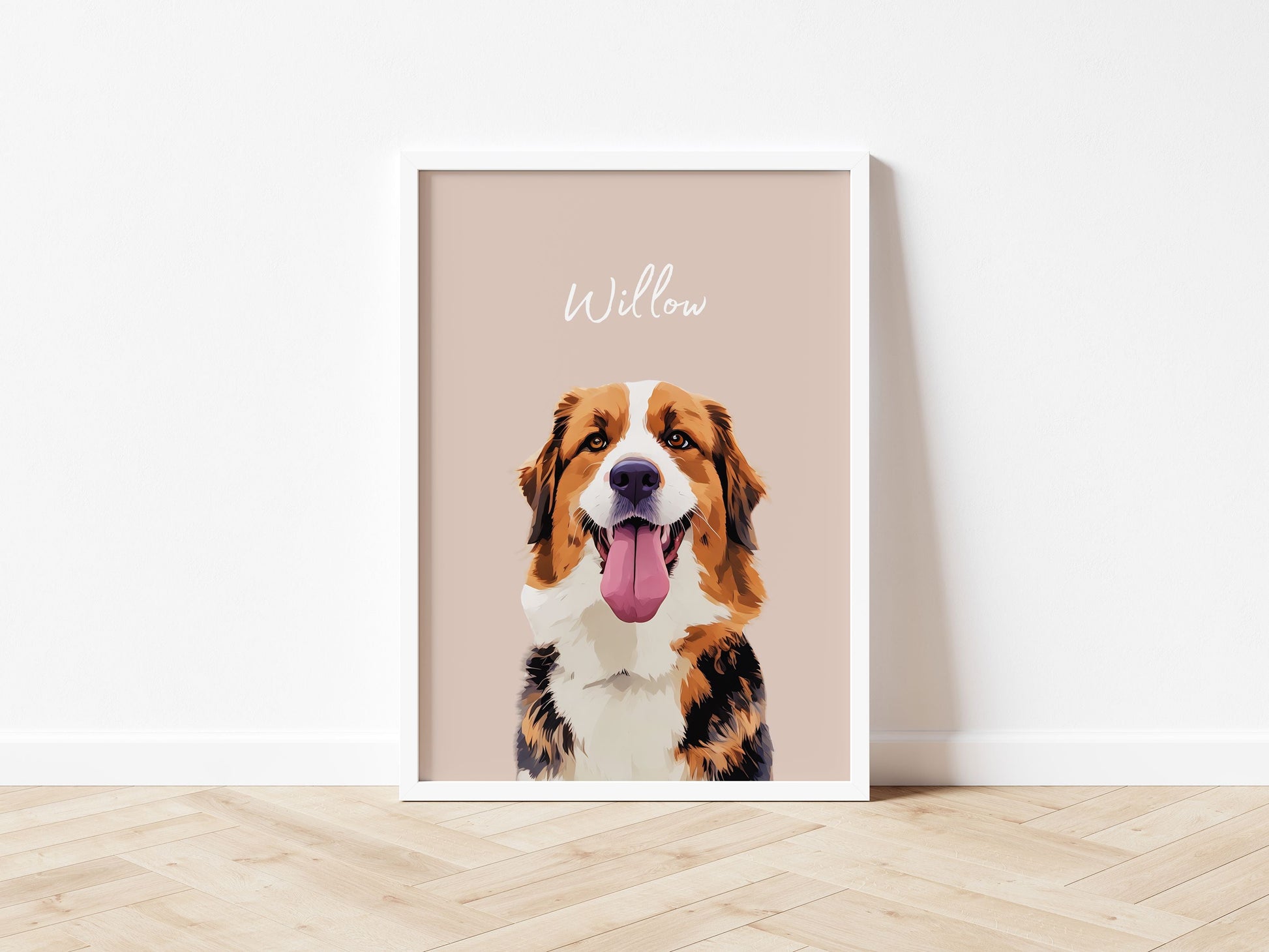 Customizable Pet Portrait - Cherish Your Furry Friend with a Unique Photo and Name!