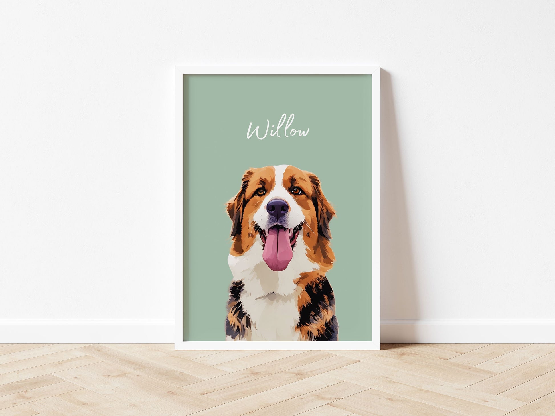 Customizable Pet Portrait - Cherish Your Furry Friend with a Unique Photo and Name!