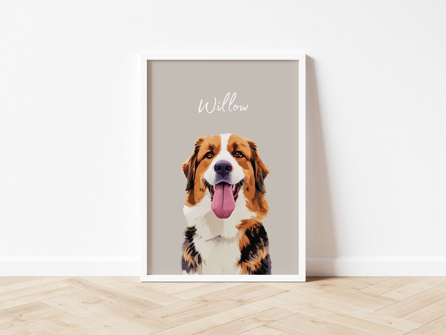 Customizable Pet Portrait - Cherish Your Furry Friend with a Unique Photo and Name!