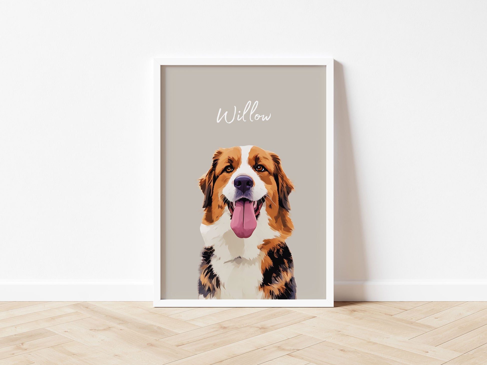 Customizable Pet Portrait - Cherish Your Furry Friend with a Unique Photo and Name!
