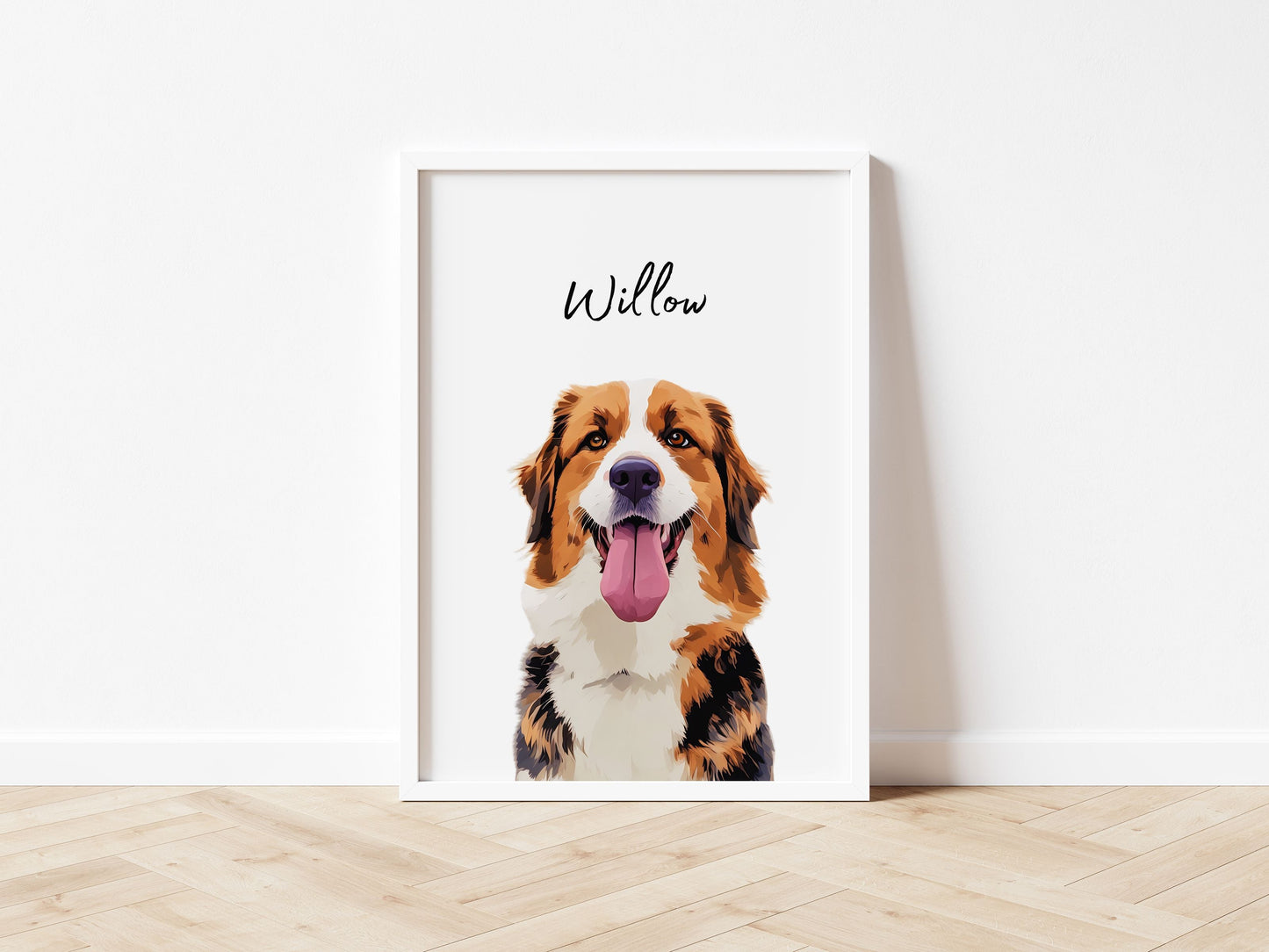 Customizable Pet Portrait - Cherish Your Furry Friend with a Unique Photo and Name!