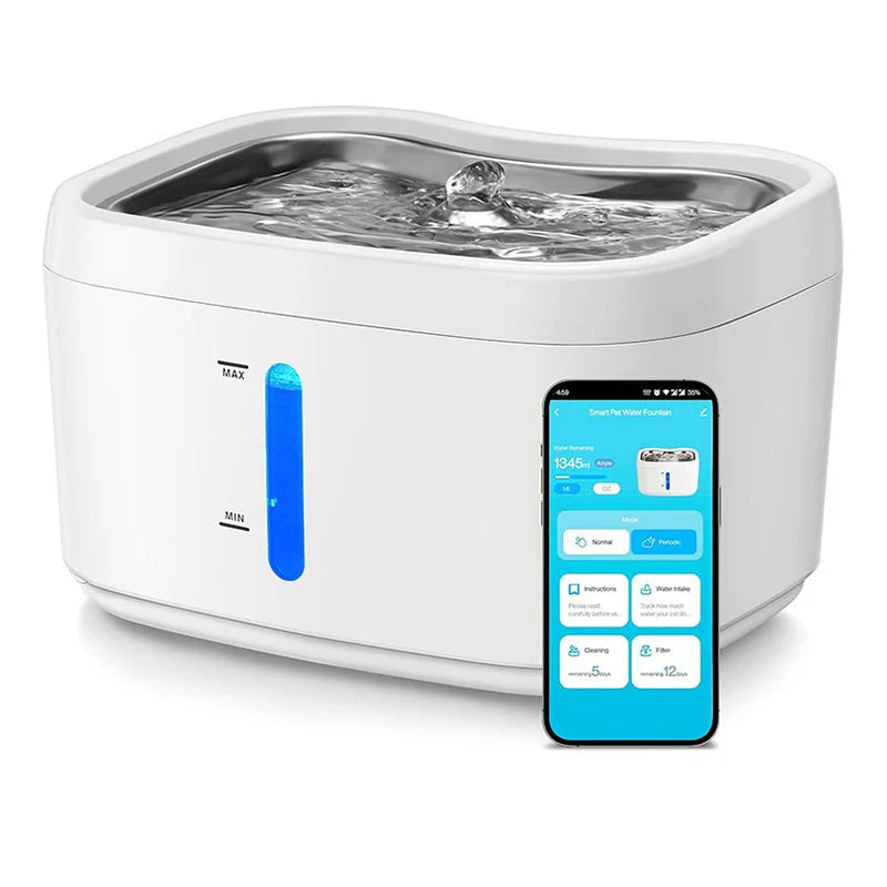 HEYBO Smart Pump Pet Water Fountain - Keep Your Pets Hydrated with Fresh, Flowing Water!