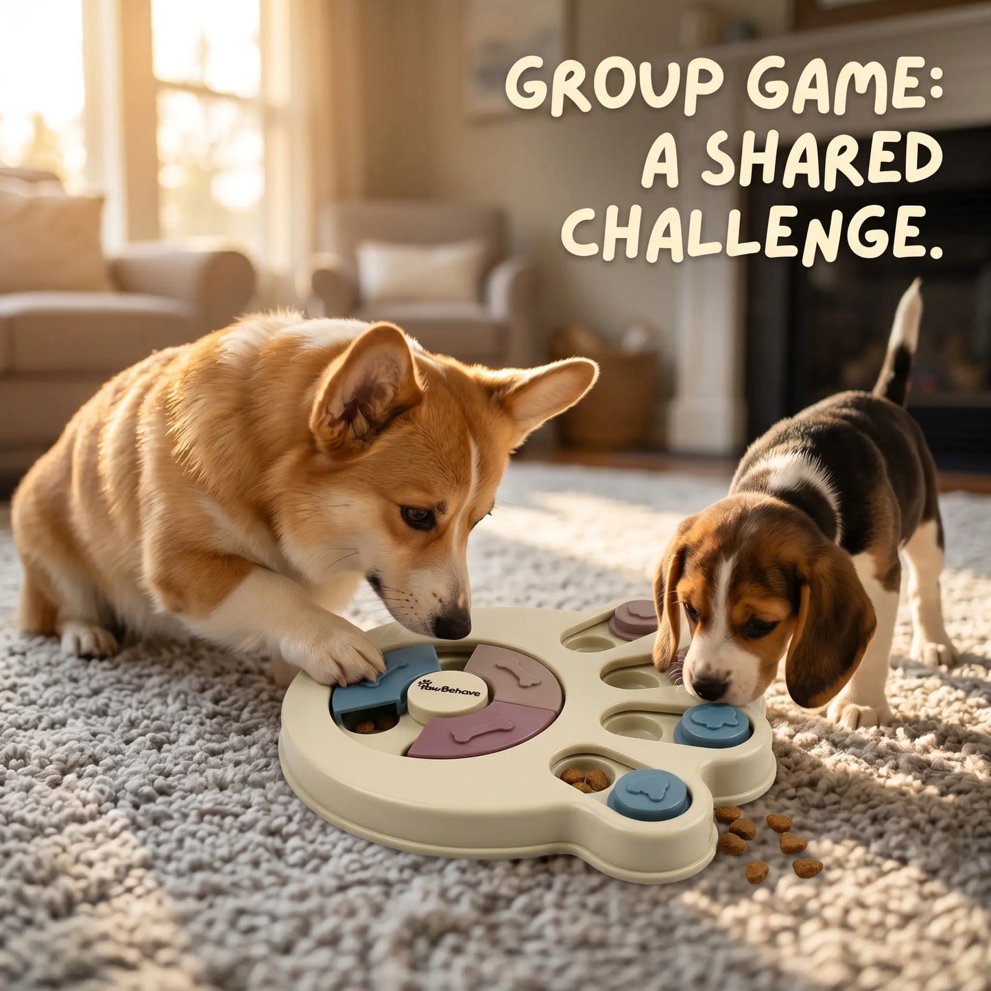 Engaging Dog Puzzle Toy & Slow Feeder Bowl - Fun Level 1 Treat Dispenser for Healthy Digestion!
