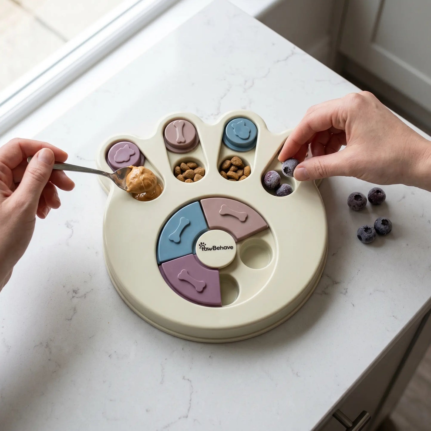 Engaging Dog Puzzle Toy & Slow Feeder Bowl - Fun Level 1 Treat Dispenser for Healthy Digestion!