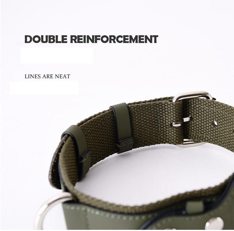 Premium Dog Collar & Leash Set for Medium to Large Dogs - Airtag Compatible (Locator Not Included)