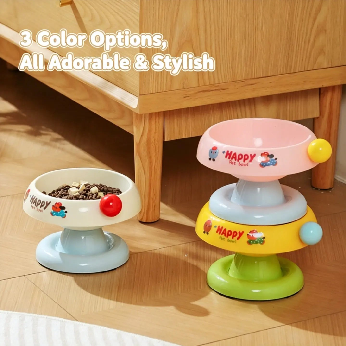 Stylish Premium Stainless Steel Pet Bowl - Anti-Slip, Easy to Clean, with Removable Liner & Blackhead Prevention - Available in 3 Chic Colors