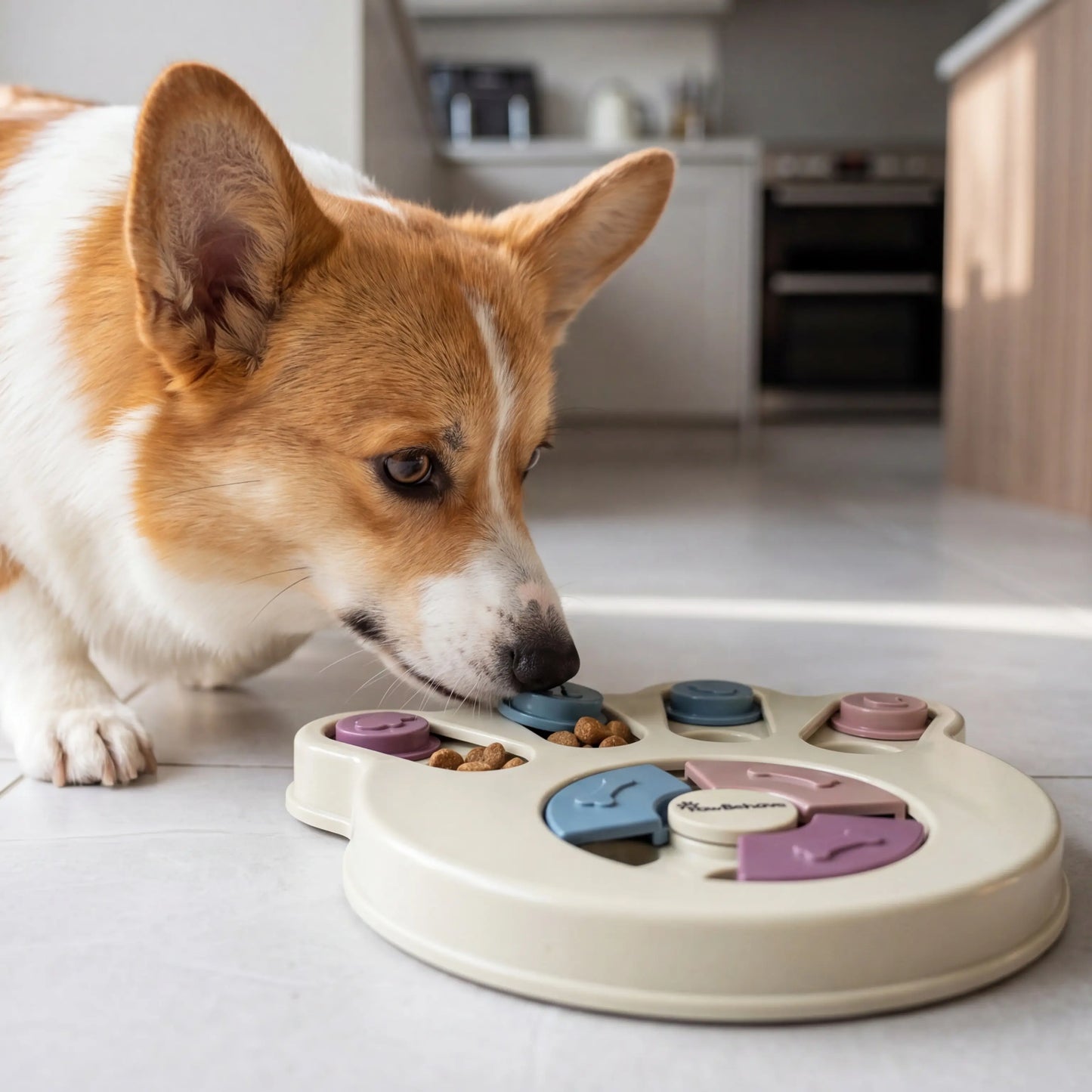 Engaging Dog Puzzle Toy & Slow Feeder Bowl - Fun Level 1 Treat Dispenser for Healthy Digestion!