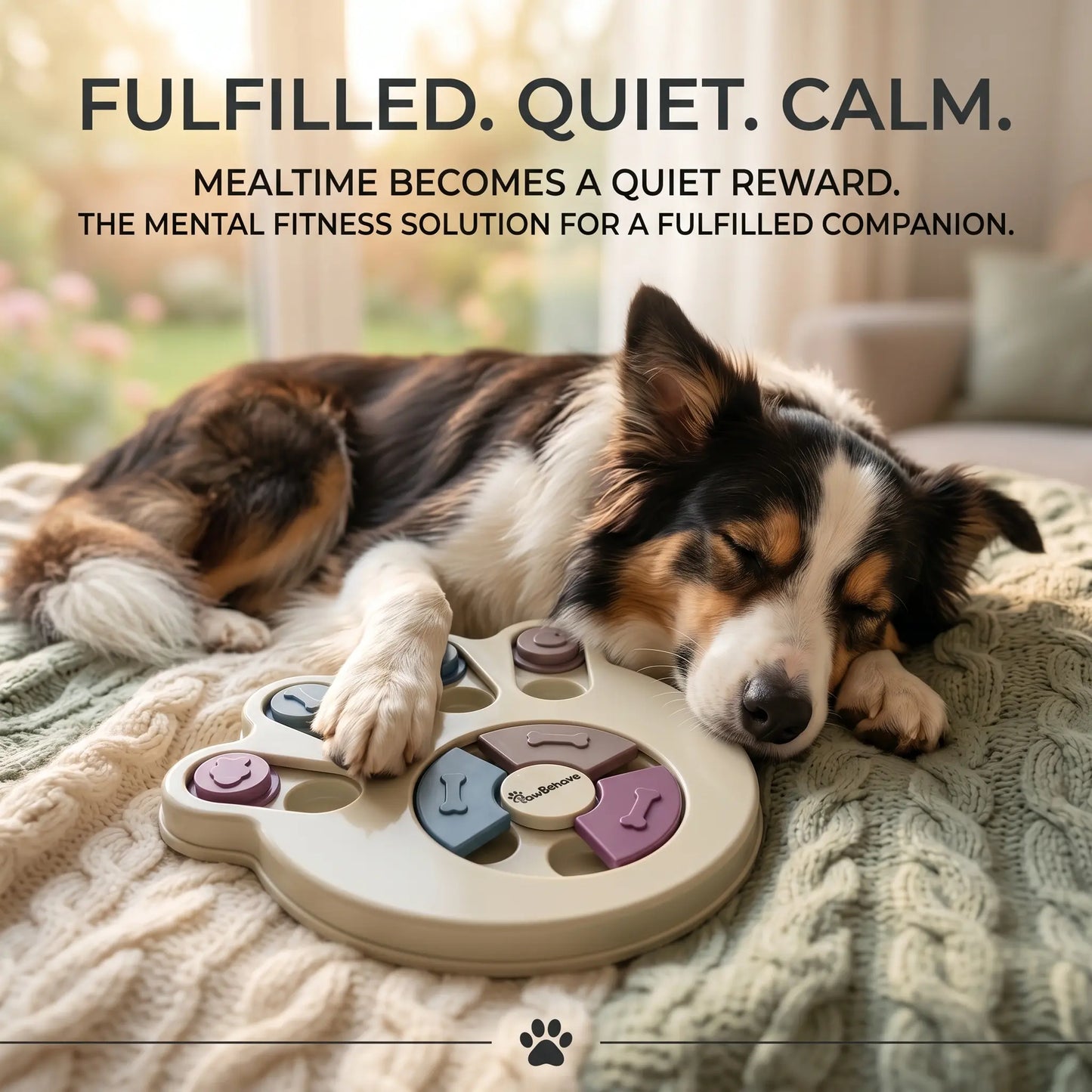 Engaging Dog Puzzle Toy & Slow Feeder Bowl - Fun Level 1 Treat Dispenser for Healthy Digestion!