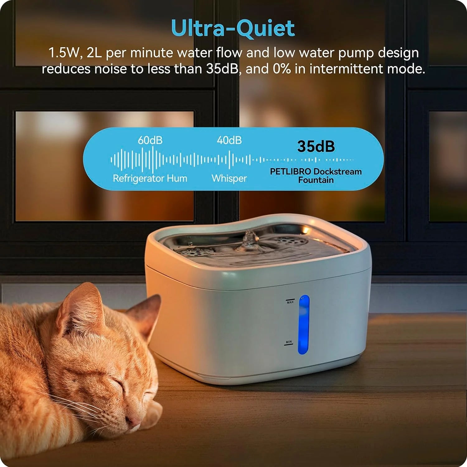 HEYBO Smart Pump Pet Water Fountain - Keep Your Pets Hydrated with Fresh, Flowing Water!