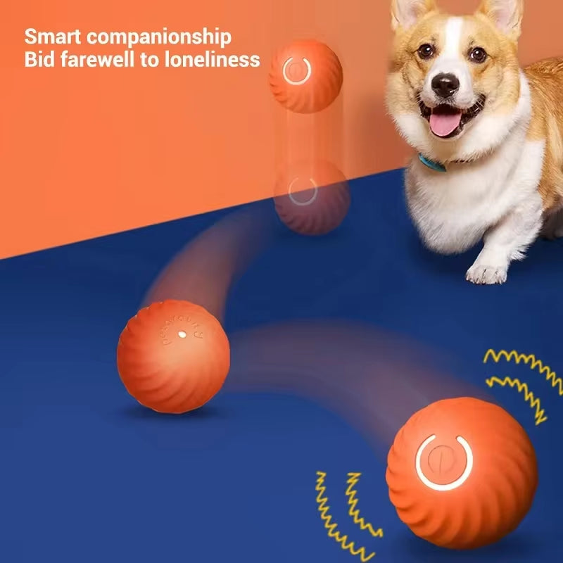 Interactive Rechargeable Dog Toy Ball - Bouncing & Rolling Chew Toy for Endless Fun!