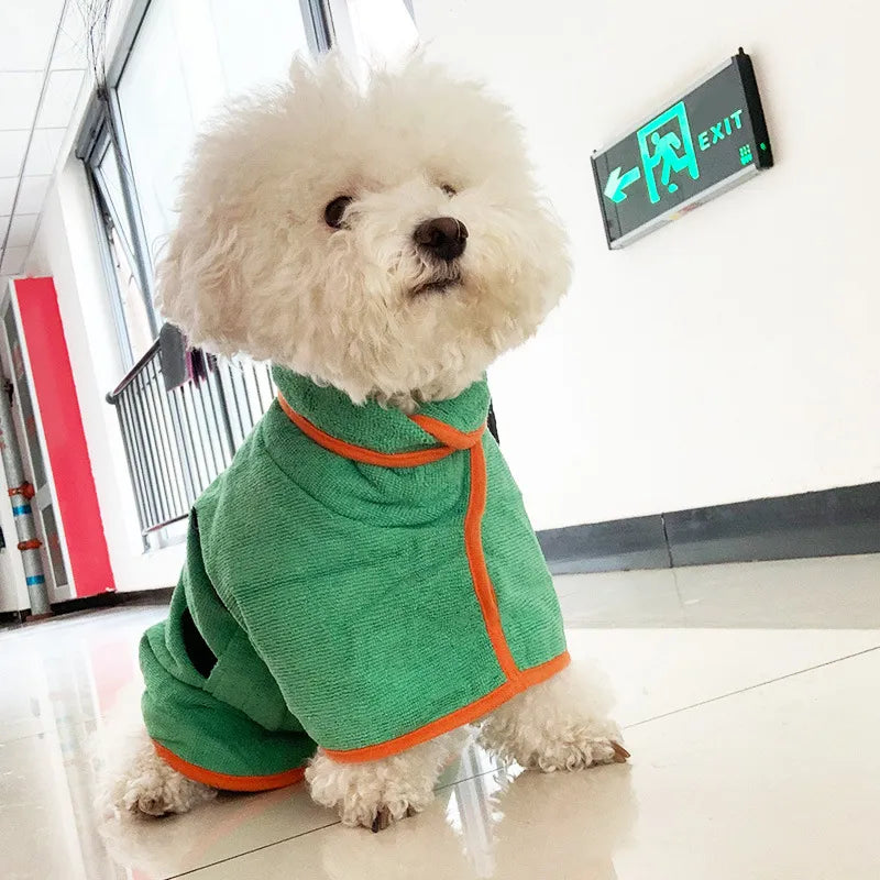 Pet Bathrobe & Fast-Drying Towel – Soft Microfiber