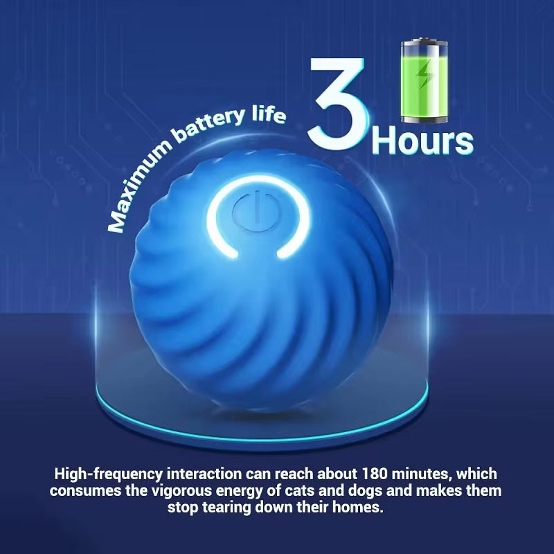 Interactive Rechargeable Dog Toy Ball - Bouncing & Rolling Chew Toy for Endless Fun!