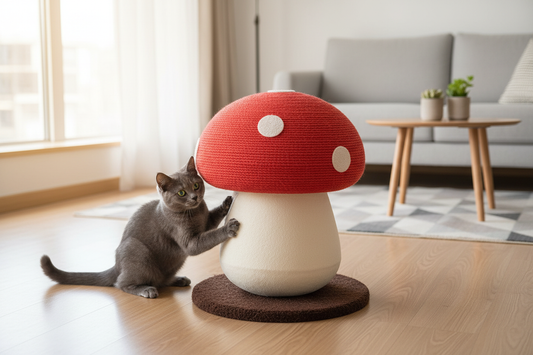 Mushroom-Shaped Sisal Cat Scratch Board